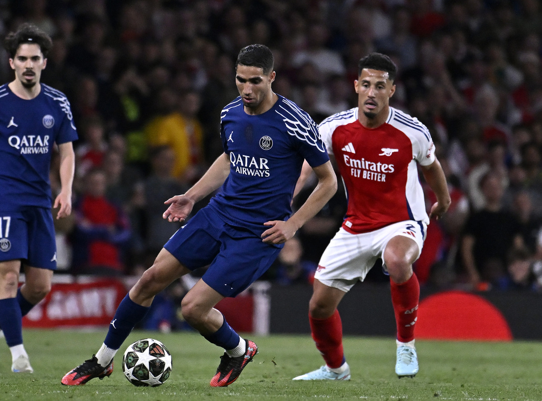 Achraf Hakimi face à Arsenal en Ligue des Champions